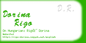 dorina rigo business card